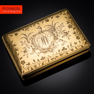 ANTIQUE 18thC ENGLISH SOLID GOLD EXCEPTIONAL SNUFF BOX, WILLIAM GATTLIFFE c.1710