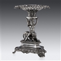 ANTIQUE 19thC REGENCY SOLID SILVER IMPRESSIVE FIGURAL CENTREPIECE, BENJAMIN SMITH c.1829