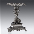 ANTIQUE 19thC REGENCY SOLID SILVER IMPRESSIVE FIGURAL CENTREPIECE, BENJAMIN SMITH c.1829