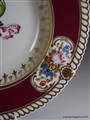 Chamberlains Worcester Plate Armorial Porcelain  NEELD Grittleton House, Family Coat Arms Crest