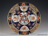 Chamberlains Worcester Plate Armorial Porcelain SCOTT Great Barr Hall Staffs Family Coat Arms Crest