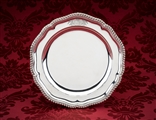 EARL OF COVENTRY: A William IV sterling silver dinner plate