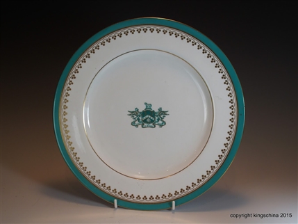 Copeland Spode Armorial Porcelain Plate WORSHIPFUL COMPANY OF CLOTHWORKERS LIVERY