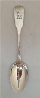 Antique William IV Sterling Silver Hallmarked Fiddle Pattern Dessert Spoon 1833