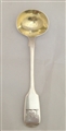 Antique George IV Sterling Silver Hallmarked Fiddle Pattern Salt Spoon 1824
