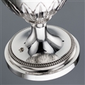 ANTIQUE 19thC PAIR OF GEORGIAN SOLID SILVER LARGE GOBLETS OF SCOTTISH INTEREST, RICHARD COOK c.1801