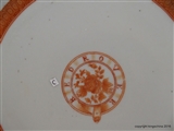 Chinese Armorial Porcelain  Maritime Plate RED ROVER Ship East India Company Opium