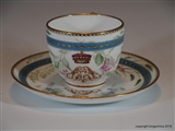 SEVRES ARMORIAL ROYAL WORCESTER TEA SET TETE A TETE VISCOUNT CROWN