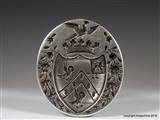 Silver  Fob Seal Intaglio Armorial CULMER MEADOWS Family Coat Arms Crest HESTER BATEMAN Duke Armorial Crest Coat Arms