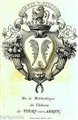 French Paris Armorial Porcelain Tureen COMTE SOULTRAIT impaling LEJEANS TOURY CHATEAU Vicomte Heraldique Francais Porcelaine de Paris Armoiries Blason