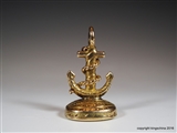 Georgian or Victorian Fob Seal Maritime BEAUFORT SOMERSET Family Crest Coat Arms Portcullis ANCHOR