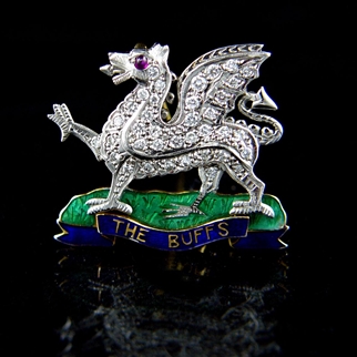 The Buffs (Royal East Kent Regiment) Regimental Brooch