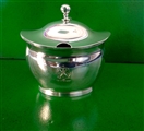 A George III antique silver mustard pot London 1802