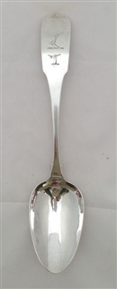 Antique Irish Sterling Silver Hallmarked William IV Fiddle Pattern Table Spoon 1806