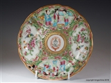 Chinese Armorial Porcelain Maritime ORMISTON Ormistone of KELSO Scotland Canton Cup & Saucer ANCHOR CREST Rose Medallion