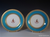 Superb Pair Royal Worcester Armorial Porcelain Plates CITY OF LONDON