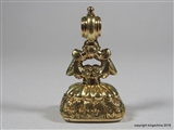 Gold Georgian Intaglio Fob Seal Family PARROT Crest Arms