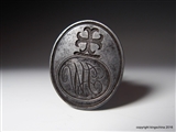 Fine Georgian Steel Armorial Intaglio Wax Seal Fob