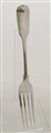 Antique Victorian Silver Fiddle Pattern Dessert Fork 1849