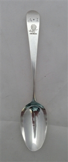 Antique hallmarked Sterling George III Silver Old English Pattern Teaspoon 1783