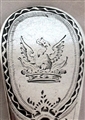 Antique Sterling Silver George III Silver Bright-Cut Old English Pattern Table Spoon 1784