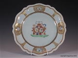 Chinese Armorial Porcelain Charger SWEDEN GRIPENBERG Slott marriage CHARGER Porslin Sverige