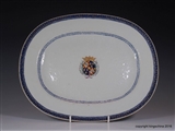 Chinese Armorial Porcelain MENESES PORTUGUÊS CHINÊS Portuguese 3rd Marquis of Lourical, 7th Count of Ericeira 中国纹章瓷板乾隆帝