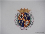 Chinese Armorial Porcelain MENESES PORTUGUÊS CHINÊS Portuguese 3rd Marquis of Lourical, 7th Count of Ericeira 中国纹章瓷板乾隆帝