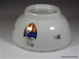 Chinese Armorial Porcelain Bowl GARLAND Family Coat Arms Crest