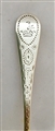Antique Hallmarked Scottish Victorian Sterling Silver bright-cut teaspoon 1881