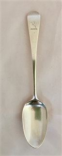 Antique hallmarked Sterling George III silver Old English Pattern teaspoon 1805