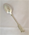 An Antique Victorian Hallmarked Sterling Silver Fiddle Pattern Teaspoon,1876