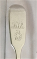 An Antique Victorian Hallmarked Sterling Silver Fiddle Pattern Teaspoon,1876