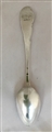 An Antique George III Hallmarked Sterling Silver Fancy Head pattern teaspoon