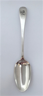 Hallmarked Antique Sterling Silver George III Silver Old English Pattern tablespoon 1783