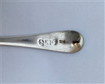 Hallmarked Antique Sterling Silver George III Silver Old English Pattern tablespoon 1783