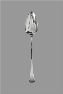 A George III sterling silver Old English pattern basting spoon