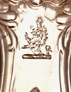 Antique George IV Sterling Silver Queens Oyster pattern dessert fork, 1824