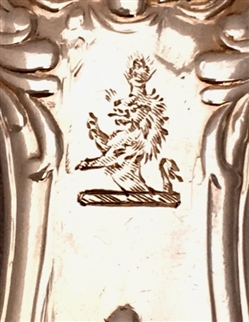 Antique George IV Sterling Silver Queens Oyster pattern dessert fork, 1824
