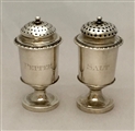 Antique Indian Colonial Silver Sterling Silver Salt and Pepper