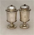 Antique Indian Colonial Silver Sterling Silver Salt and Pepper