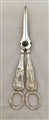 Antique Victorian Sterling Silver Kings Pattern Grape Scissors, 1848