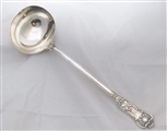 Antique William IV Sterling Silver Queens Pattern Soup / Punch Ladle. 1834