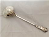 Antique William IV Sterling Silver Queens Pattern Soup / Punch Ladle. 1834