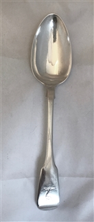 George IV Hallmarked Sterling Silver Fiddle Pattern Table Spoon 1824