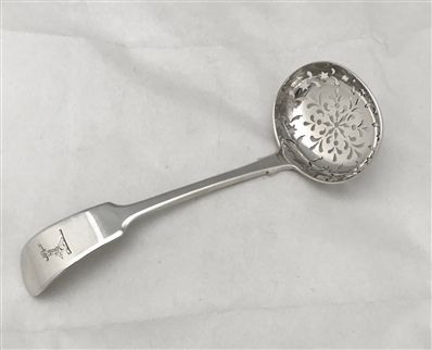 William IV Hallmarked Sterling Silver Fiddle Pattern Sifter Spoon 1831