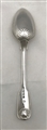 George III Hallmarked Sterling Silver Fiddle Thread and Shell Pattern Dessert Spoon 1824