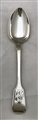 Victorian Hallmarked Irish Silver Fiddle Pattern Childs Spoon 1854