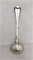 Antique Victorian Sterling Silver Old English Military Thread Pattern Salt Spoon 1847