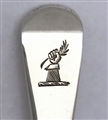 Antique George III Sterling Silver Old English Pattern Salt Spoon 1794